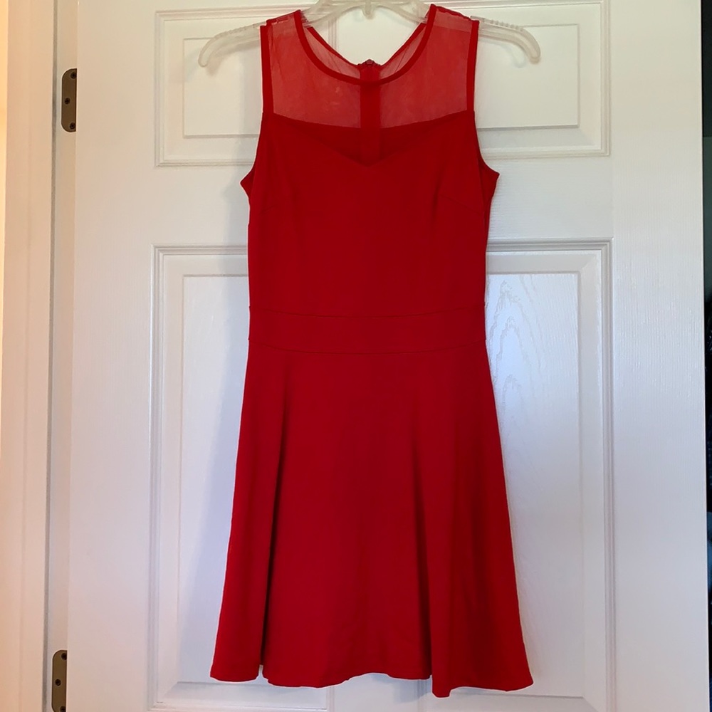 Sylvestidoso A-Line Sleeveless Little Cocktail Party Dress with Mesh, Size: XS